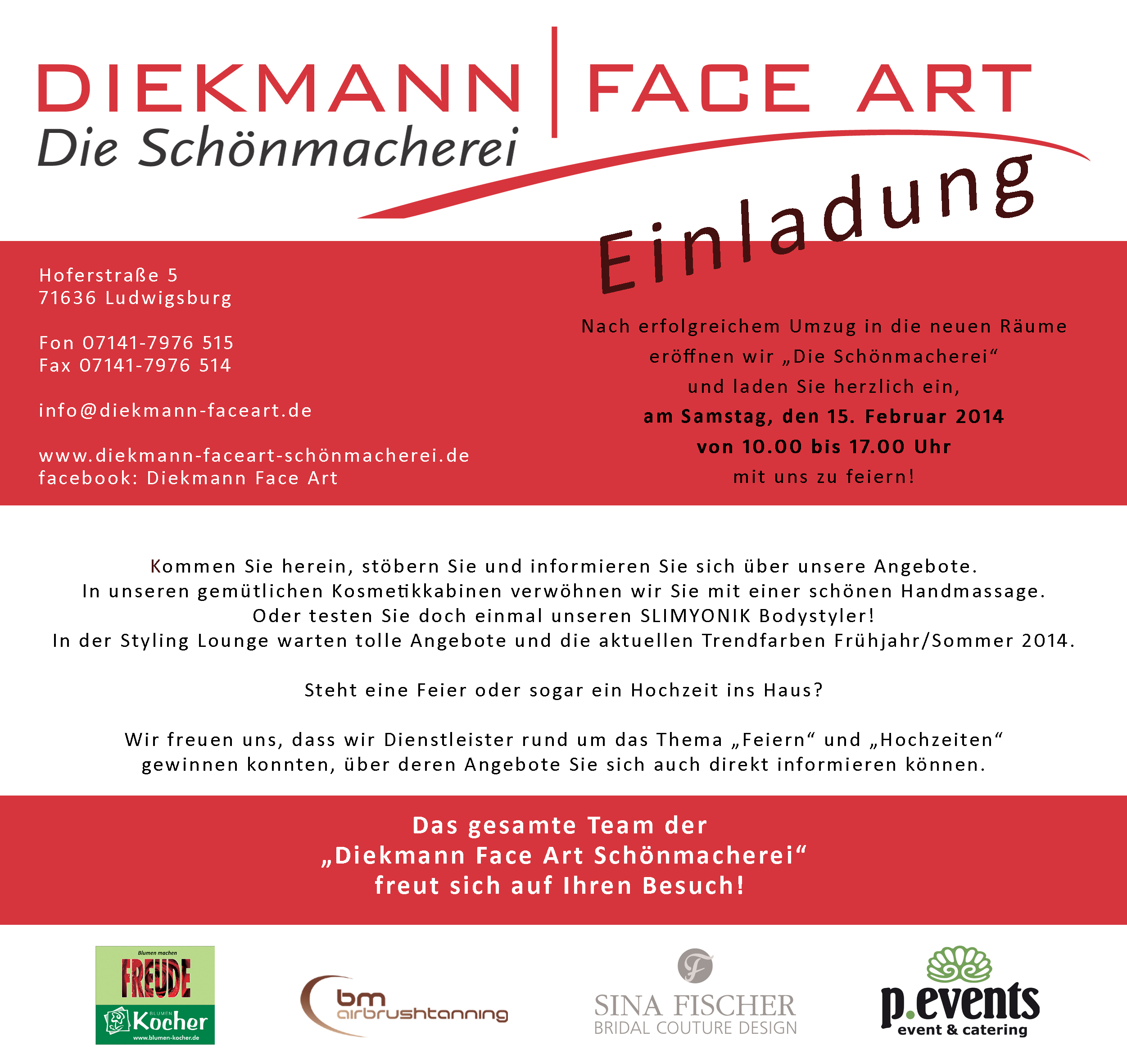 Einladung faceart